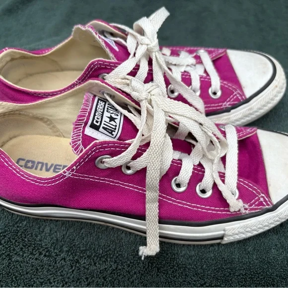 Converse Fuchsia Canvas Sneakers - Picture 3 of 5